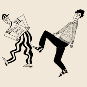 silly walk club unisex sweater Design