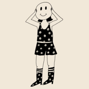 the smiley girl unisex sweater Design